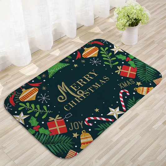 Santa Claus Christmas Door Mat - Outdoor Carpet, Navidad Decor 2025