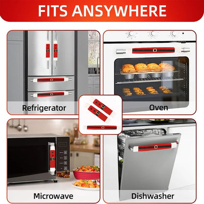 Christmas Plush Refrigerator Handle Covers - Appliance Decor, Navidad 2025