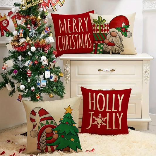 Merry Christmas Dwarf Pillow Cover - Sofa Cushion Decor, Home & Room