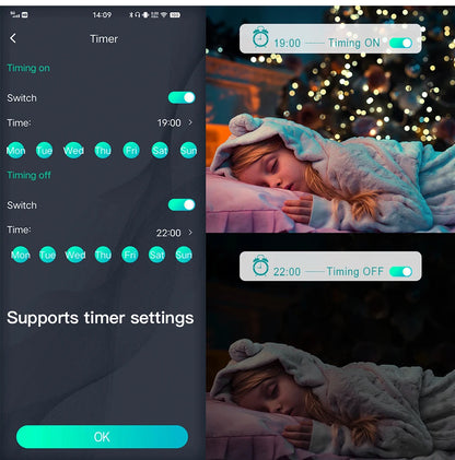 RGBIC Fairy Light String - DIY Mode, Bluetooth USB 5V LED Xmas Tree Decor 2025