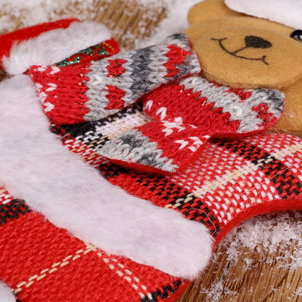 Christmas Plush Doll Ornaments - Santa & Snowman Hanging Pendants, 12/1pcs