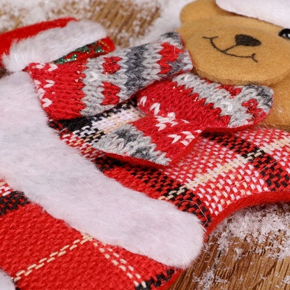 Christmas Plush Doll Ornaments - Santa & Snowman Hanging Pendants, 12/1pcs