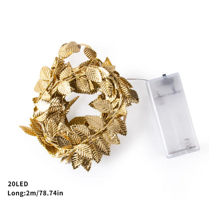 Golden Leaves String Light - Christmas Fairy Lights, Xmas Tree Decor ,2M