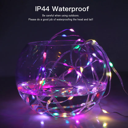 RGBIC Fairy Light String - DIY Mode, Bluetooth USB 5V LED Xmas Tree Decor 2025