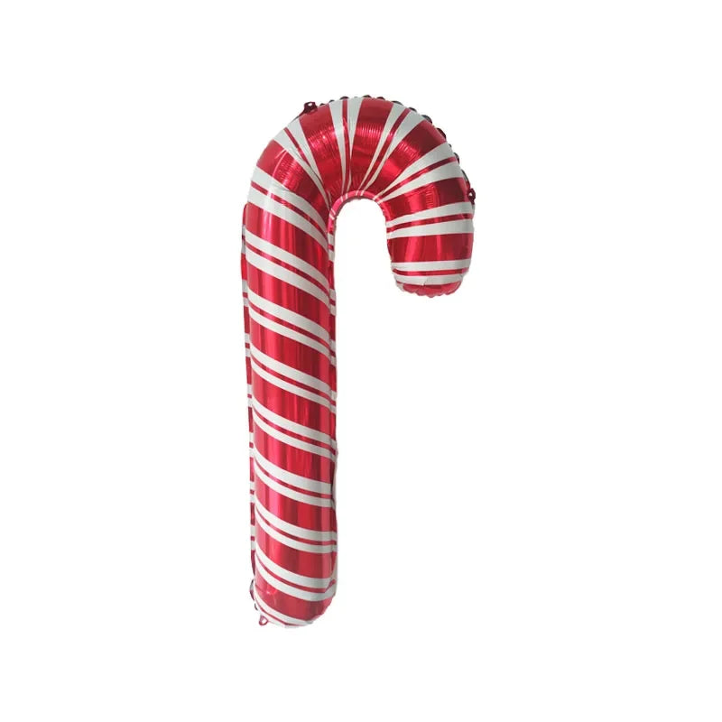 Candy Cane Foil Balloons - Christmas Party Decor 2pcs 80x38cm