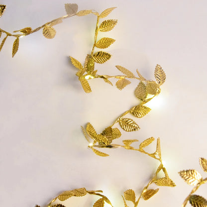 Golden Leaves String Light - Christmas Fairy Lights, Xmas Tree Decor ,2M
